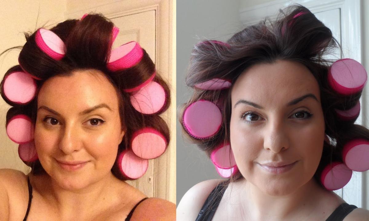 How to wind hair on soft hair curlers